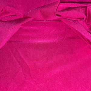 Long sleeve, silky hot pink crop top